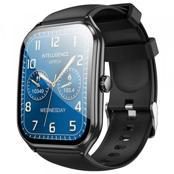 HOCO Ceas Inteligent Hoco Y28 cu Functie Apelare, Ecran AMOLED 1.96 inch, Rezistent la apa IP67, Negru