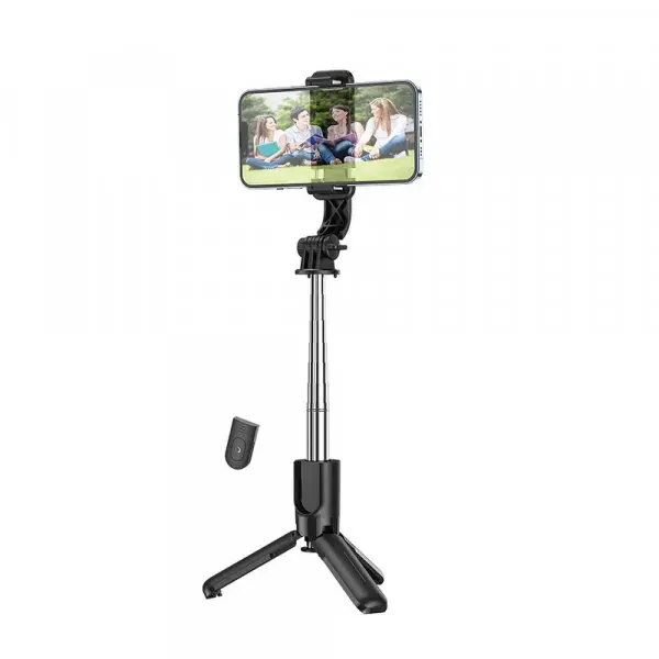 HOCO Selfie Stick Bluetooth HOCO K17, Universal, Negru