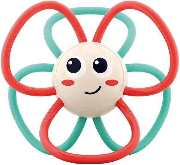 Hola Toys Zornăitoare și Jucărie de Dentiție pentru Bebeluși - Floare