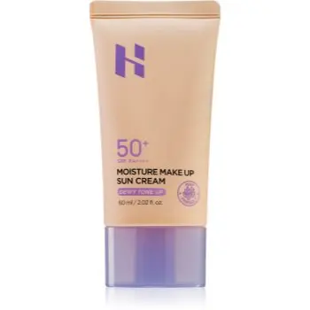 Holika Holika Moisture Make Up Sun Cream crema de fata cu efect de protectie SPF 50+
