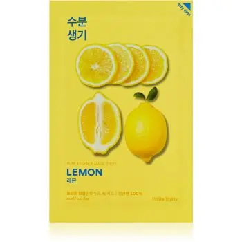 Holika Holika Pure Essence Lemon masca de celule cu efect balsamic si revigorant cu vitamina C