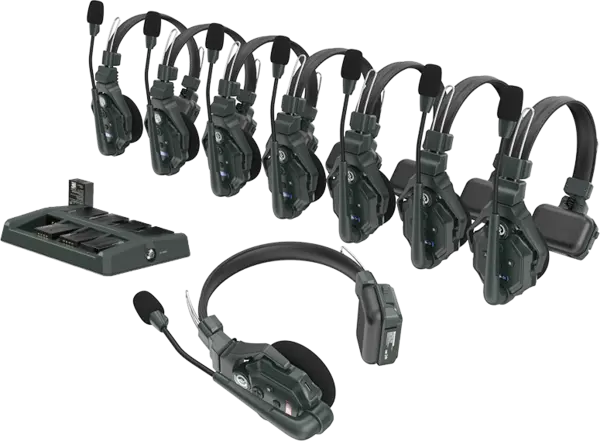 Hollyland Solidcom C1 Full Duplex Wireless Intercom System with 8 headsets
