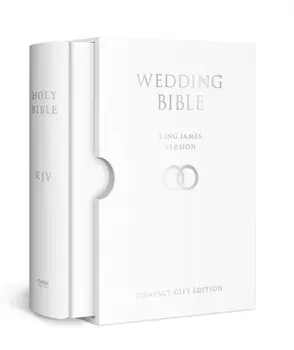 HOLY BIBLE: King James Version (KJV) White Compact Wedding Edition, Hardback/***