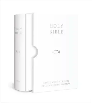 HOLY BIBLE: King James Version (KJV) White Presentation Edition, Hardback/***