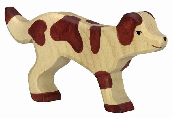 Holztiger figurina din lemn - Caine de ferma