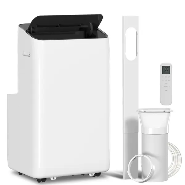 HOMCOM Aparat de aer condiționat portabil 12.000 BTU cu tehnologie Inverter, aparat 6-în-1 cu funcție de oscilație automată 60°, timer 24 de ore, telecomandă | Aosom Romania