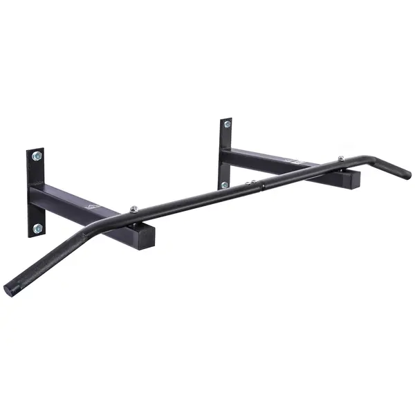 HOMCOM Bara Flotari la Perete Profesionala cu Schelet in Otel, 116 x 43 x 20cm, Negru