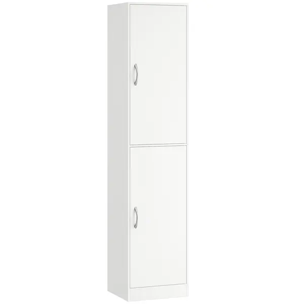 HOMCOM Bibliotecă Înaltă 180 cm, Raft Modern cu 5 Niveluri Reglabile, Mobilier Independent pentru Living, Dormitor, Birou, Alb | Aosom Romania