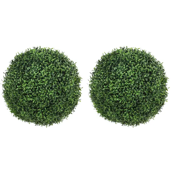 HOMCOM Bile artificiale de eucalipt de 52 cm, set de 2, plante decorative rezistente la UV cu 1086 frunze pentru interior și exterior | Aosom Romania