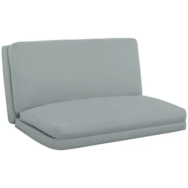 HOMCOM Canapea paresseux șezlong extensibil pliabil în 4 părți, greutate 240 Kg, 137,5 x 85,5 x 74 cm, gri deschis | Aosom Romania