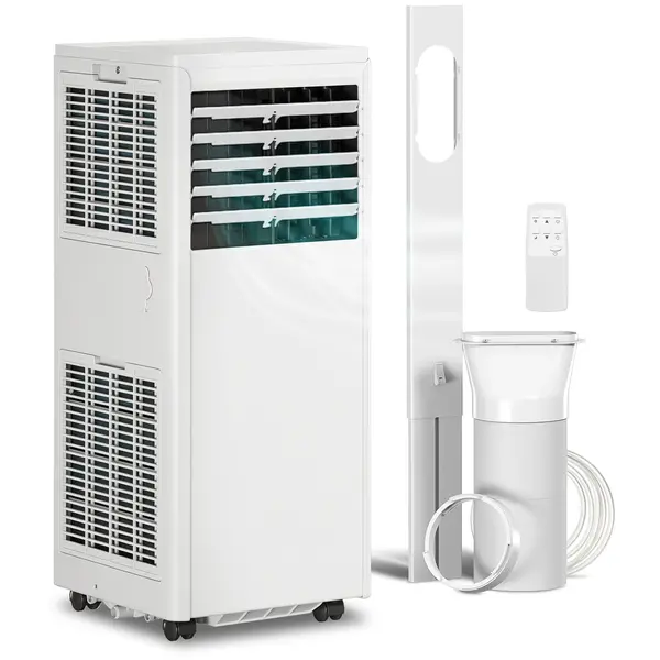 HOMCOM Climatizor mobil 9000 BTU, climatizor portabil 4-în-1, răcire, dezumidificator, ventilator, mod noapte | Aosom Romania