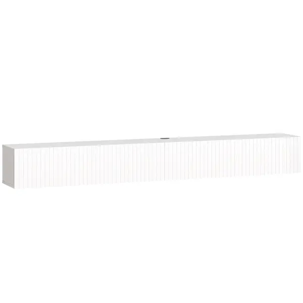 HOMCOM Comodă TV suspendată 180 cm, pentru televizor până la 183 cm, 2 uși rabatabile, 180x25x22 cm, alb | Aosom Romania