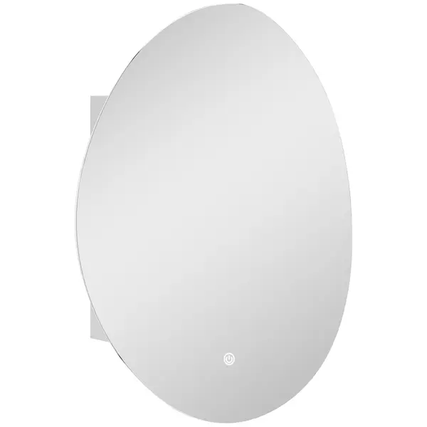 HOMCOM Dulap Baie LED, Anti-Condens, Iluminare Reglabilă 3 Tonuri, Alb, Montare pe Perete | Aosom Romania