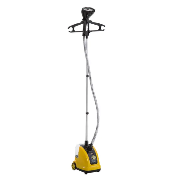 HOMCOM fier de calcat vertical cu vapor 1.4L 1800W, galben | Aosom Romania