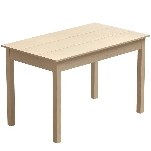 HOMCOM Masă de sufragerie design modern bicolor cu blat mare pentru 4-6 persoane în lemn dim. 119L x 70l x 75H cm | Aosom Romania