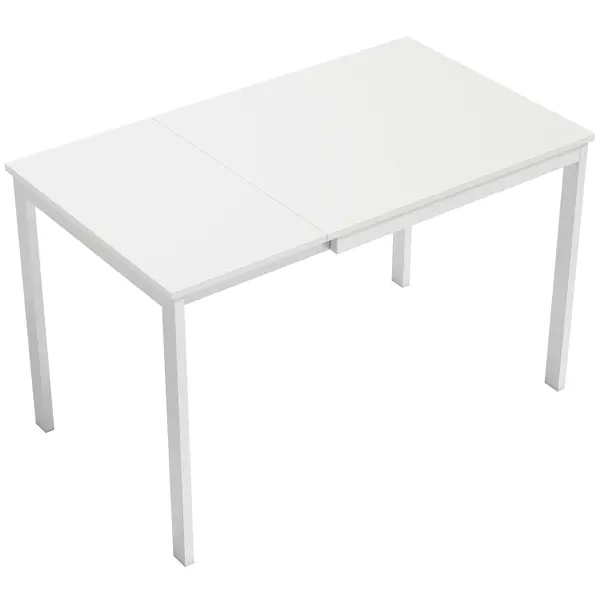 HOMCOM Masă de Sufragerie Extensibilă 80-120 cm pentru 4-6 Persoane, Masă Economisitoare de Spațiu cu Extensie Glisantă, Natural | Aosom Romania