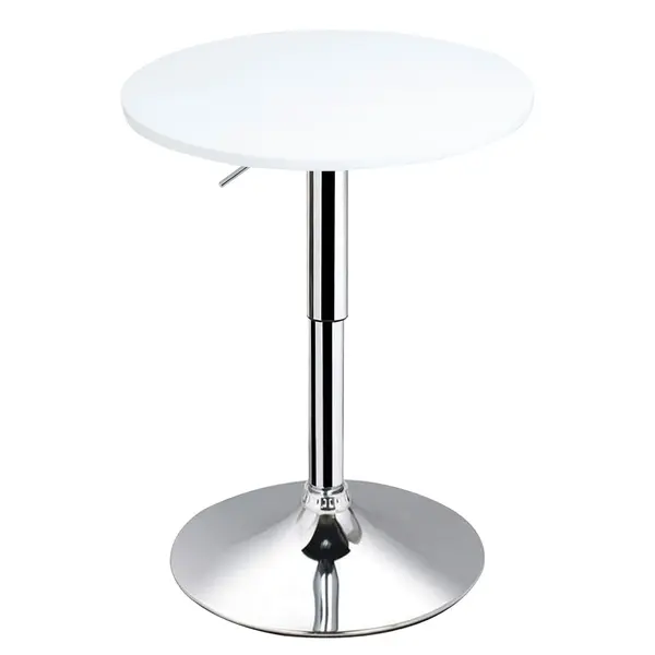 HomCom masa inalta reglabila, blat rotund, Φ60x69-93 cm | AOSOM RO
