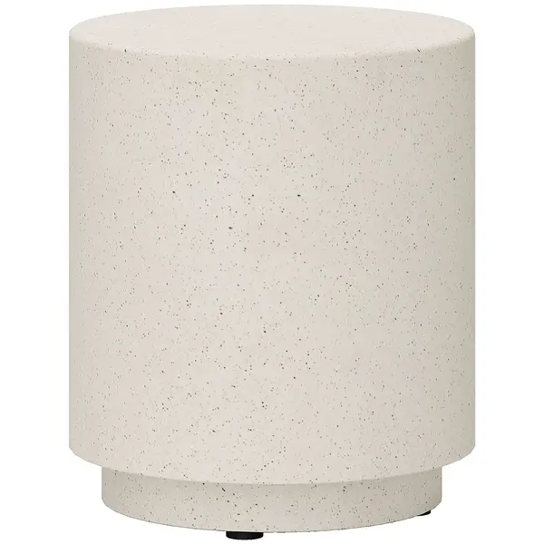 HOMCOM Masă laterală cu aspect beton 37 cm x 37 cm x 43 cm Pulbere anorganică de minereu Gri | Aosom Romania