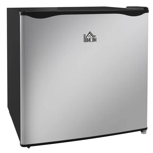 HOMCOM Mini Congelator 35L cu Raft Detasabil si Usa Reversibila, Mini Frigider din Otel si Plastic, 47x44.2x48.8cm, Alb | Aosom Romania