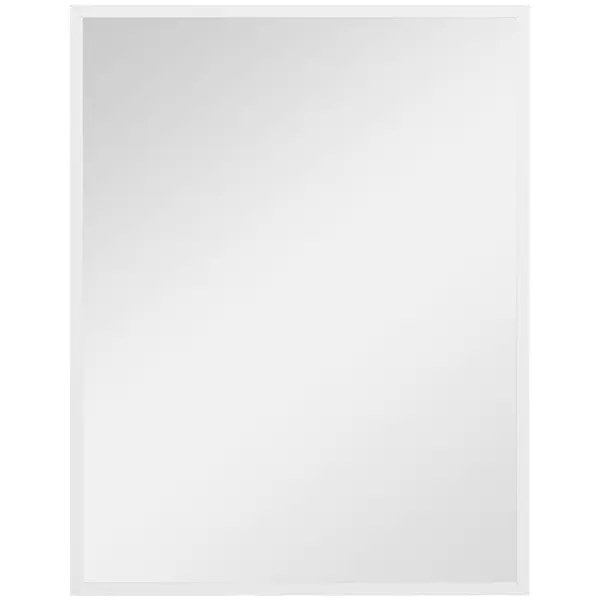HOMCOM Oglindă Dreptunghiulară de Baie 70x90 cm Oglindă de Perete Decorativă pentru Living Antreu Hol Orizontală sau Verticală Albă | Aosom Romania