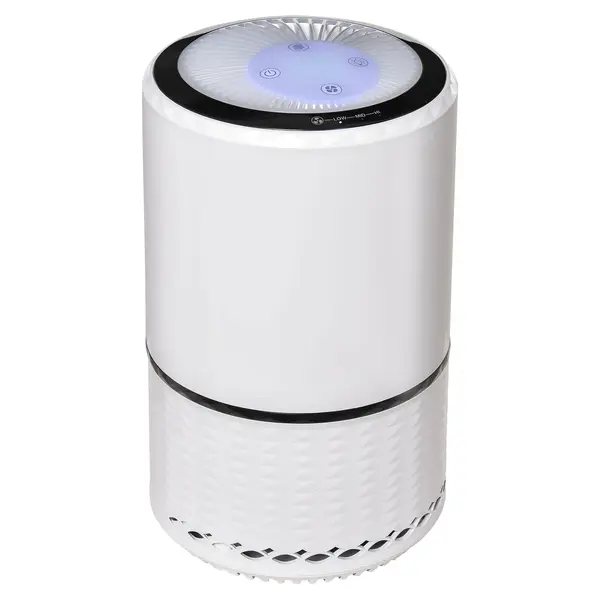 HOMCOM Purificator de Aer cu Filtru HEPA 3 Viteze Φ20x32 cm pentru Curatarea Aerului in Casa si Birou | Aosom Romania