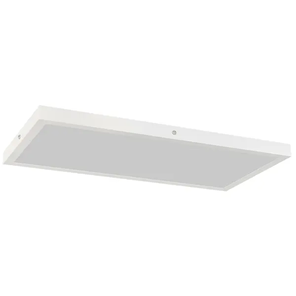 HOMCOM Set de 4 lămpi de tavan culoare reglabilă cu comutator DIP și de perete 3000K/4000K/6000K 60x30x3,7 cm Alb | Aosom Romania