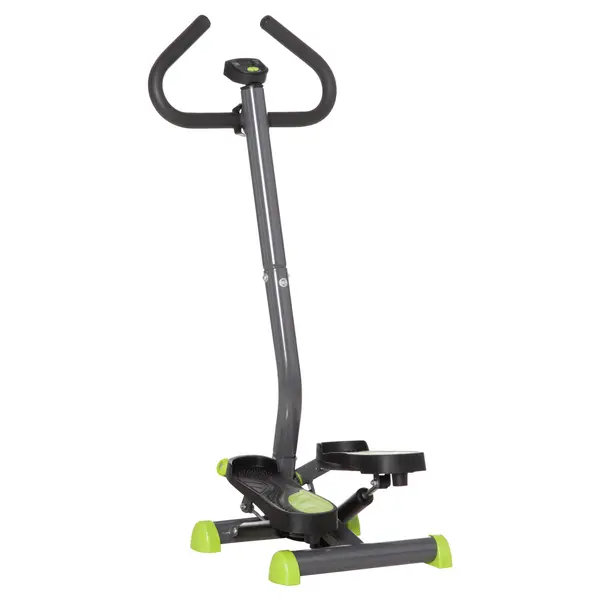HOMCOM stepper cu maner, monitor LCD, 55x 44 x108cm, gri | Aosom Romania