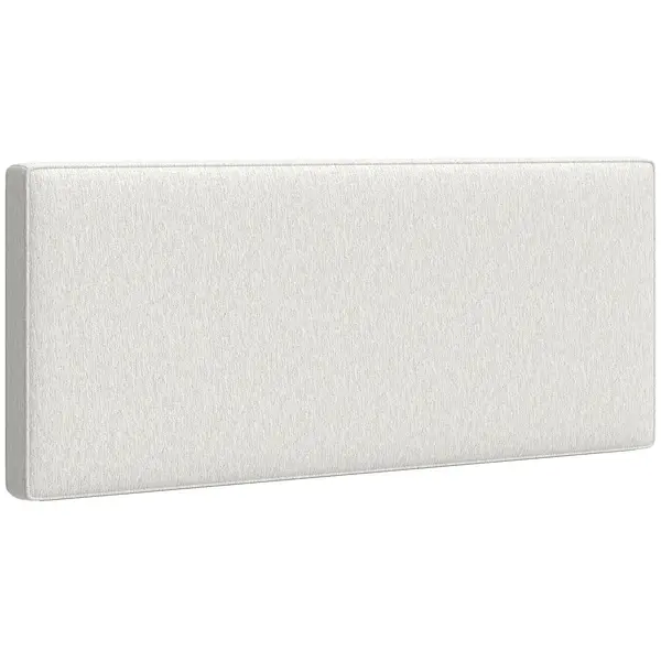 HOMCOM Tăblie de perete cu aspect de in, 140 x 60 cm, tăblie suspendată capitonată pentru dormitor, crem | Aosom Romania