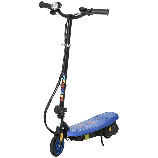 HOMCOM Trotinetă electrică 120 W pliabilă pentru copil 7-14 ani 12 km/h max. autonomie 10 km max. bleu | Aosom Romania