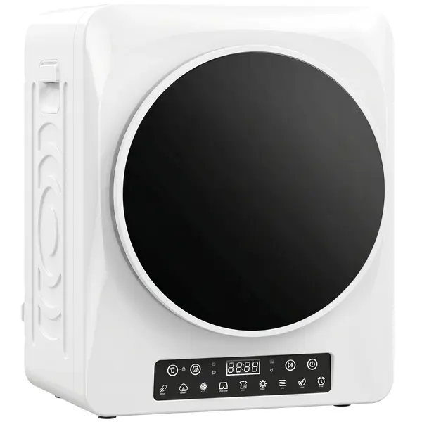 HOMCOM Uscător compact cu evacuare 1000 W cu moduri Extra-Uscat & ECO, setări de timer și temperatură, Alb | Aosom Romania