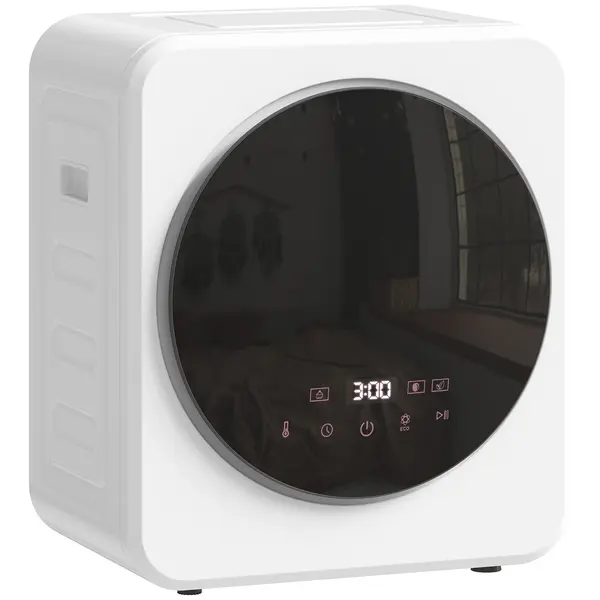 HOMCOM uscător de rufe 4kg vented, anti-cute, compact, alb. | Aosom Romania