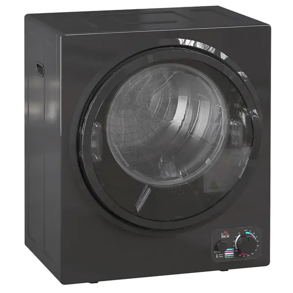 HOMCOM Uscător electric portabil 850W, capacitate 33L 4 moduri de funcționare, oțel inoxidabil, 49 x 40,5 x 60 cm, negru | Aosom Romania