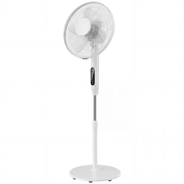HOMCOM Ventilator de Podea cu Telecomandă, Ventilator Vertical, Alb | Aosom Romania