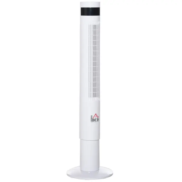 Homcom ventilator tip coloana, telecomanda inclusa, alb | AOSOM.ro