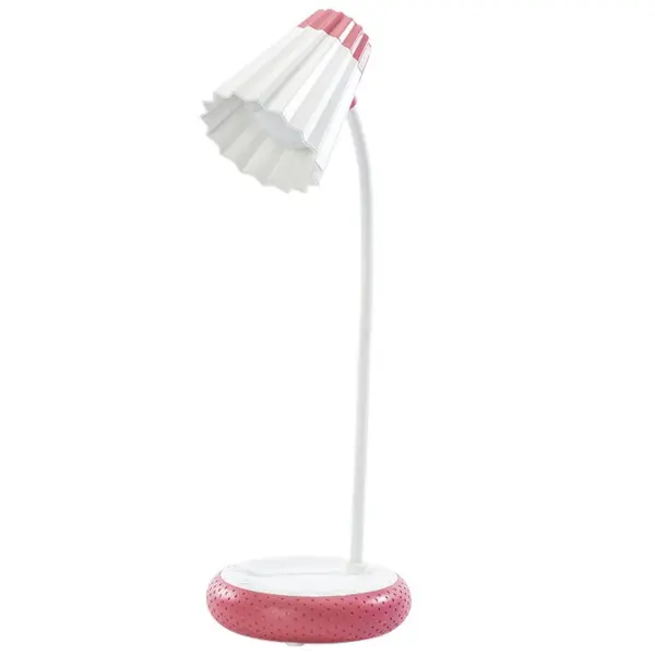 HOME Lampa de birou LED Home H-612, Acumulator 1200mAh, Control touch, 3 moduri, Incarcare USB, 3W - Rosu