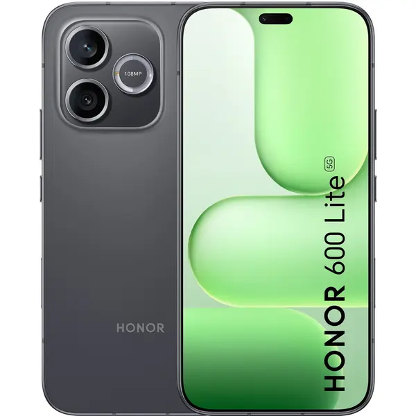 Honor Telefon mobil Honor 600 Lite, Dual SIM, 8GB RAM, 256GB ROM, 5G, Negru