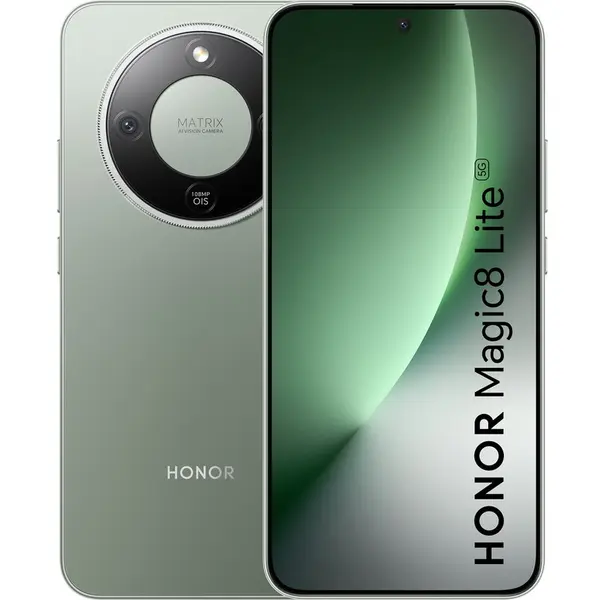 Honor Telefon mobil Honor Magic 8 Lite, 6.79, 5G, Dual SIM, 8GB RAM, 512GB, 16MP/108MP+5MP, 7500mAh, Verde