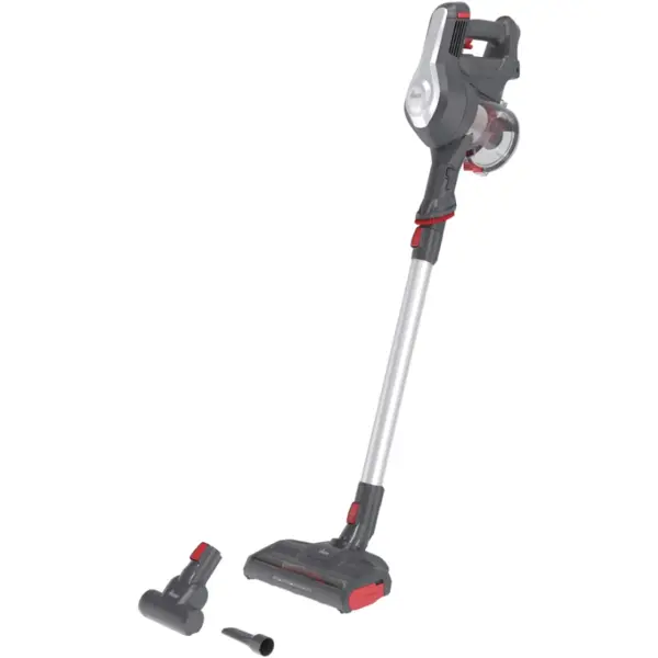 Hoover Aspirator vertical Hoover HF122GPT 011, fara fir, autonomie 40 min, rezervor 0.9 L, Gri