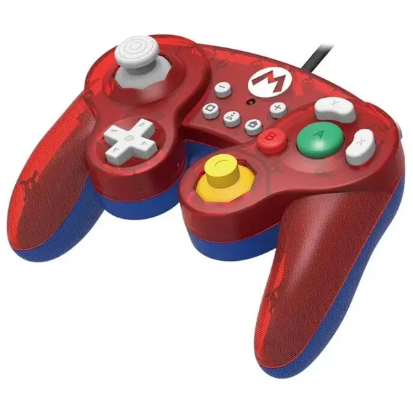 Hori Controler Hori Battle Pad - Super Mario, cu fir, pentru Nintendo Switch, design GameCube