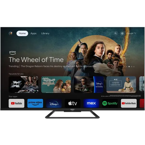 Horizon Televizor Horizon QLED 43HQ8590U/D, 109 cm, Smart Google TV, 4K Ultra HD, Clasa F, Negru