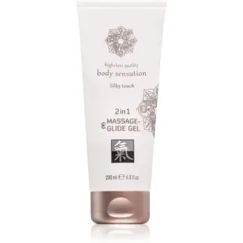 HOT Shiatsu Silky touch 2in1 gel lubrifiant pentru masaj