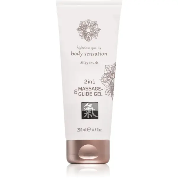 HOT Shiatsu Silky touch 2in1 gel lubrifiant pentru masaj 200 ml