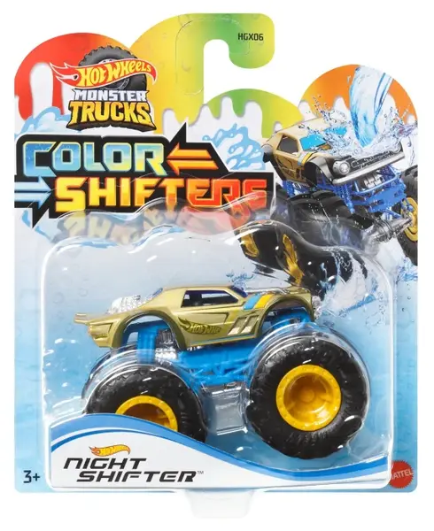 Hot Wheels Monster Truck Camion Night Shifter cu Culori Schimbatoare