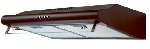 Hota Albatros H20AM ECO+, 94 W, 2 Motoare, 380.8 m3/h, 60 cm, Filtru metalic dublu-caseta (Maro)