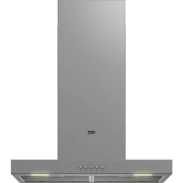 Hota decorativa Beko BHCB61622BXH, 240 W, 613 mc/h, 1 motor, Iluminare LED, 3 trepte, Inox, Clasa B