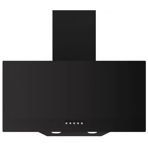 Hota decorativa LDK HD-4DGBK, Putere de absortie 450 m3/h, 3 trepte de putere, 1 motor, Iluminare LED, Sticla securizata, Filtru aluminiu, 60 cm (Negru)