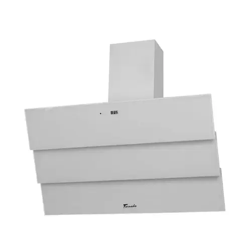 Hota Decorativa Tornado Megas 1200 (90) LED, clasa A, 1 motor Turbo, latime 90 cm, 4 viteze, absorbtie 1200 m3/ora, filtru anti-grasimi aluminiu 5 straturi (Alb)