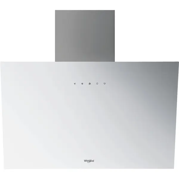 Hota decorativa Whirlpool WHVP 62F LT W, 495 m3/h, 4 trepte de viteza + Booster, 1 motor, Clasa A