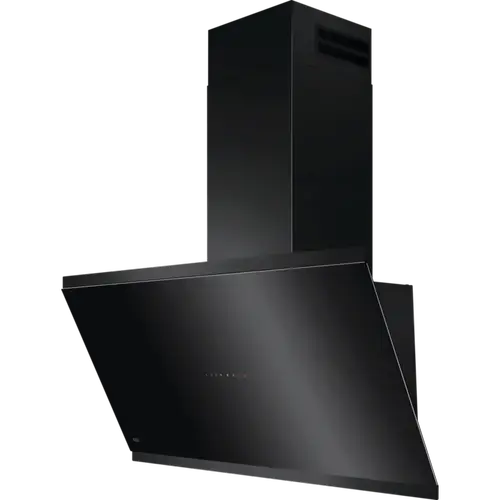 Hota incorporabila decorativa AEG GV77D91SB, Putere de absorbtie 760 mc/h, Control electronic, Functie Breeze, Conectivitate plita, 1 motor, 90 cm (Negru)