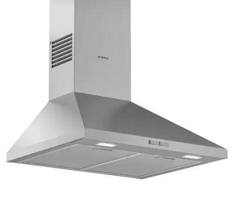 Hota incorporabila decorativa Bosch DWP66BC50, Putere de absortie 570 mc/h, 60 cm (Argintiu)